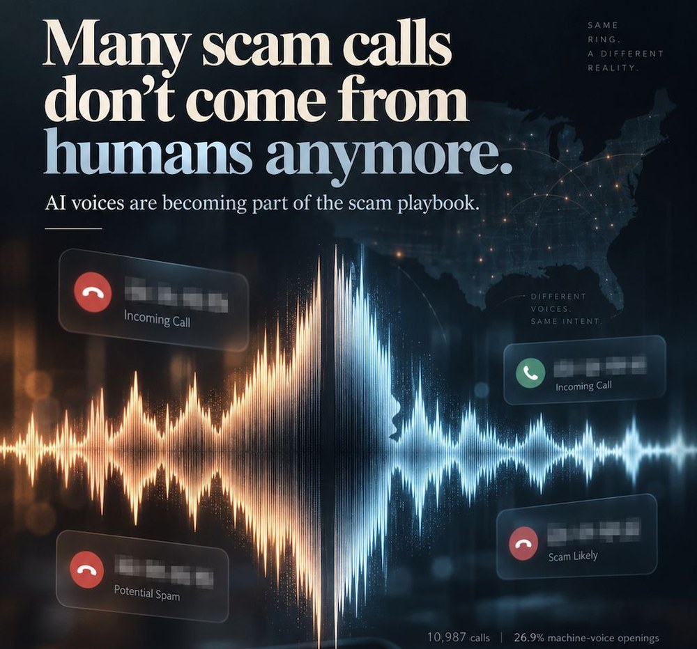 Synthetic voices in unwanted inbound calls